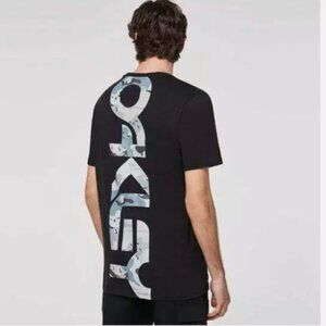 Oakley CAMO PRINT TEE T-SHIRT - Blackout XS